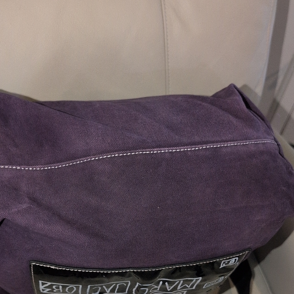 Marc Jacobs Deep Purple Tote with Black Strap - Picture 8 of 12